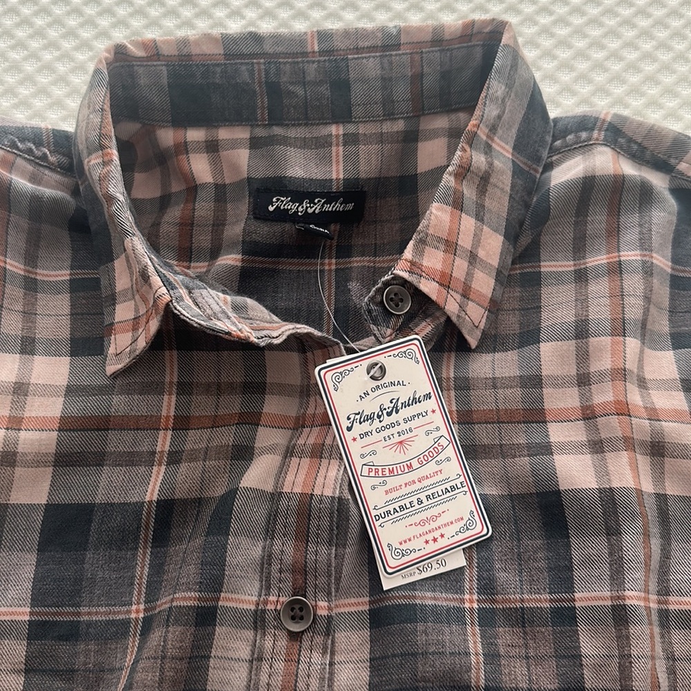 Flag & Anthem Lyndon Shirt Plaid Size Small View 2